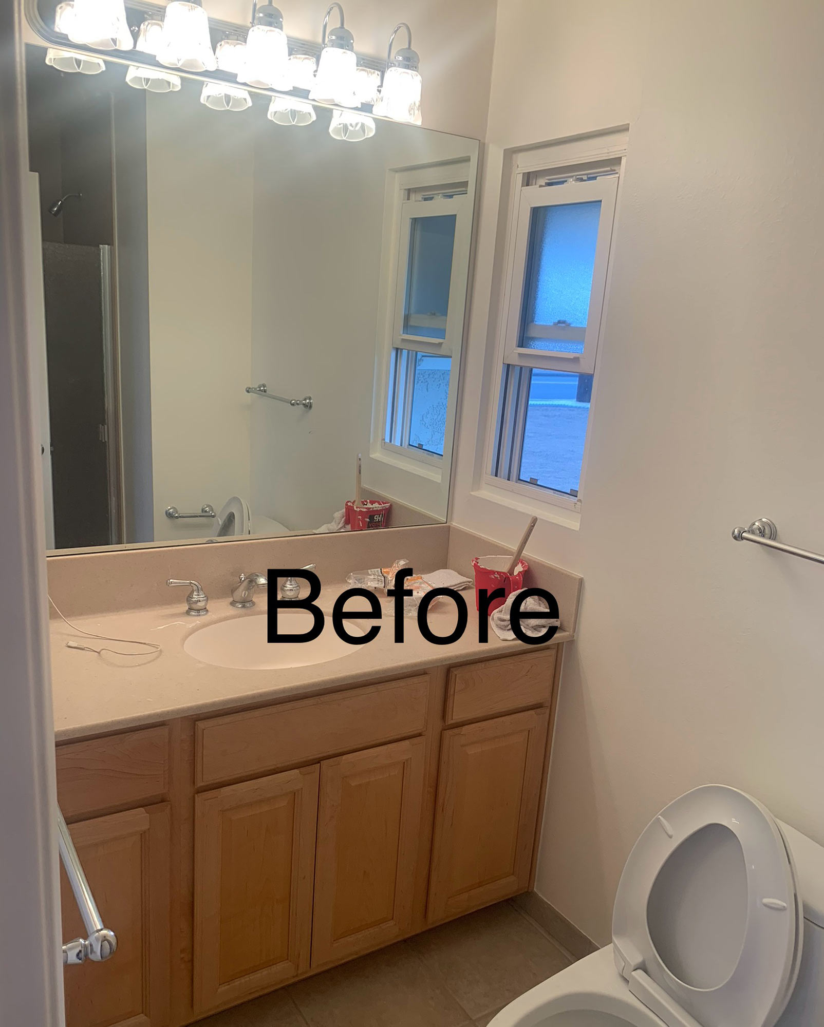 bathroom remodeling sink before